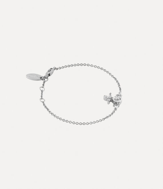 Vivienne Westwood Colette Bracelet in platinum/white cz